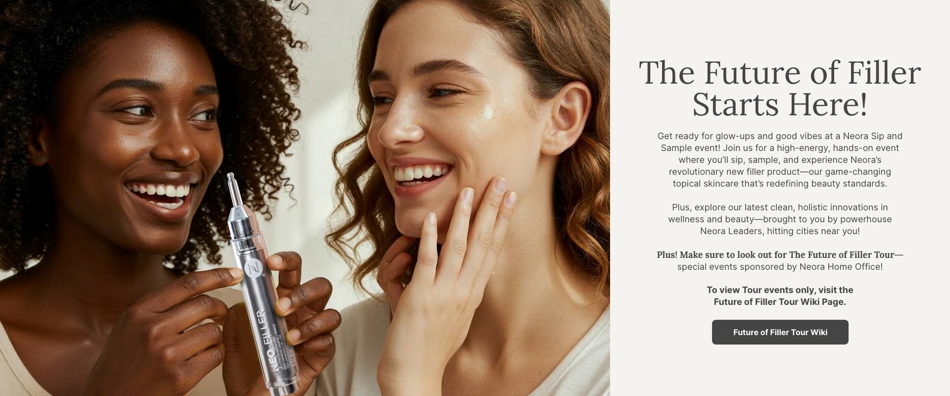 Sip & Sample. Join a Mix & Mangle with your Neora Leaders!